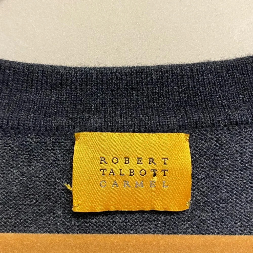 Robert Talbott Carmel Men’s Vest Sleeveless Cardigan Medium Silk Cashmere Cotton